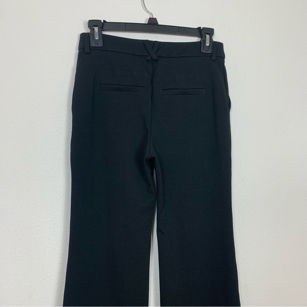 Anthropologie The Essential Flare Trouser Black Pant Business Casual Office Sz 2 - Picture 8 of 10